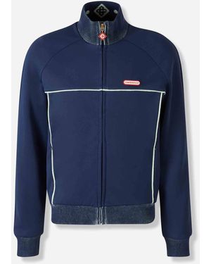 CASABLANCA Reißverschluss-Logo-Sweatshirt - Blau
