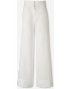ANDRES OTALORA Pantalons Amples Santos - Blanc