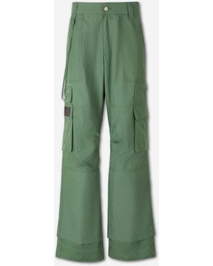 Carrera Wide Leg Pants Cargo - Green