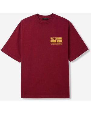 Willy Chavarria Short Sleeve T-Shirt - Red