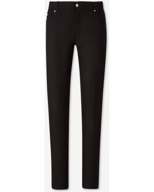 Marco Pescarolo Cashmere Straight Leg Trousers - Black