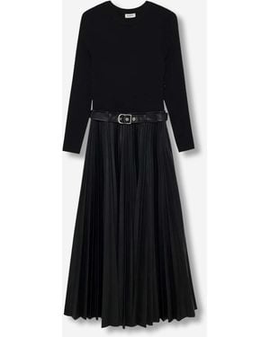 Jonathan Simkhai Robe Midi Abilene - Noir