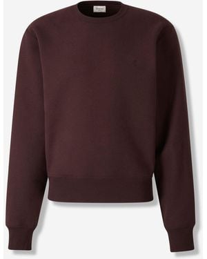 Saint Laurent Pull Col Rond - Violet