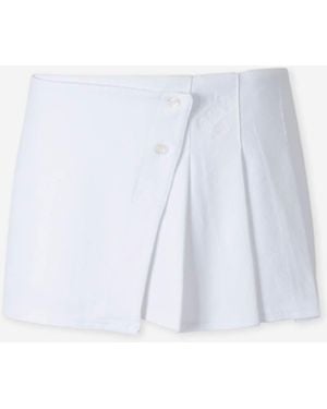 Alexander Wang Pleated Skirt-Pants - White
