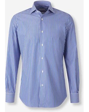 Santa Eulalia Striped Dress Shirt - Blue
