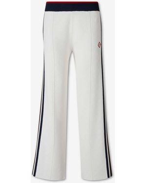 CASABLANCA Straight Knit Trousers - White