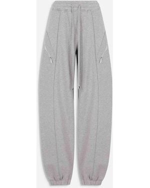 The Attico Joggers Anchos Algodón - Gris