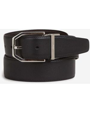Brioni Leather Belt - Black