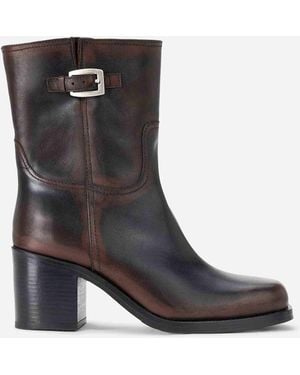 STAUD Brooklyn Heeled Ankle Boots - Black