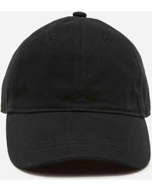 Acne Studios Embroidered Cotton Hat - Black