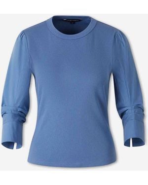 Veronica Beard Round Neck T-Shirt - Blue