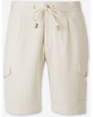 Gran Sasso Plain Bermuda Shorts - White