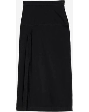 Lemaire Denim Midi Skirt - Black