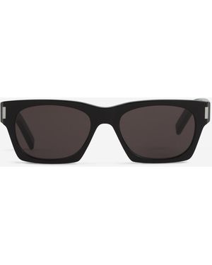 Saint Laurent Occhiali Da Sole Quadrati - Nero