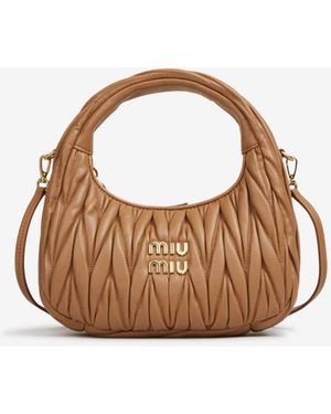 Miu Miu Bolso Hobo Wander Matelassé - Multicolor