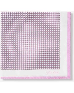 Santa Eulalia Geometric Silk Scarf - Purple