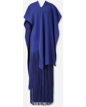 Marmar Halim Fringe Midi Dress - Blue