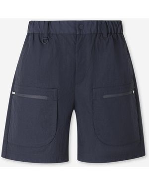 Laminar Straight Cut Bermuda Shorts - Blue