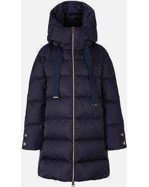 Herno Cappotto Svasato Trapuntato - Blu