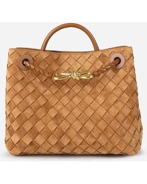 Bottega Veneta Small Andiamo Bag - Natural