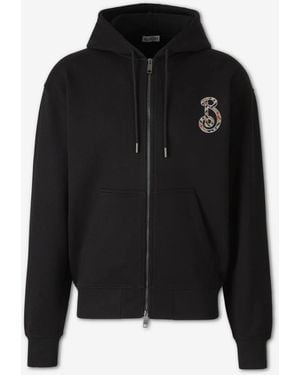 Burberry Sudadera Algodón Capucha - Negro