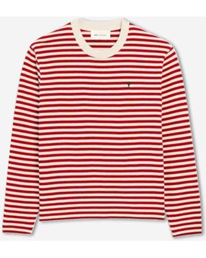 Ami Paris T-Shirt A Maglia Fine - Rosso