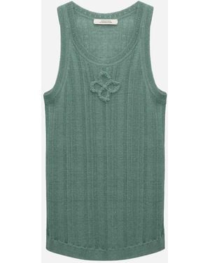 Dorothee Schumacher Canotta Ricamata - Verde