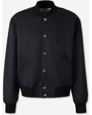 Jil Sander Cotton Bomber Jacket - Blue