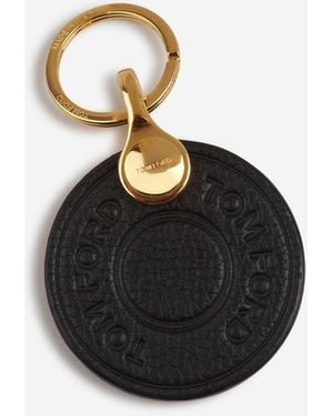 Tom Ford Portachiavi Con Bottone - Nero