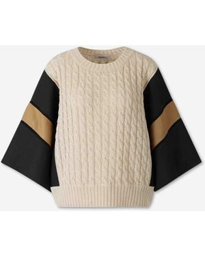 Max Mara Wide Linen Jersey - Natural