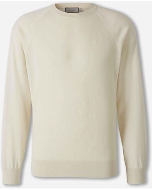 Canali Jersey Algodón Seda - Blanco