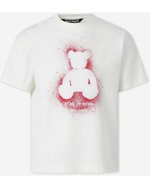 Palm Angels Spray Print T-Shirt - White