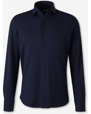 Santa Eulalia Plain Cotton Shirt - Blue