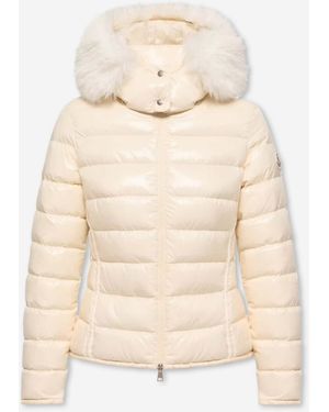 Moncler Giacca Imbottita Con Cappuccio Badyeffe - Neutro