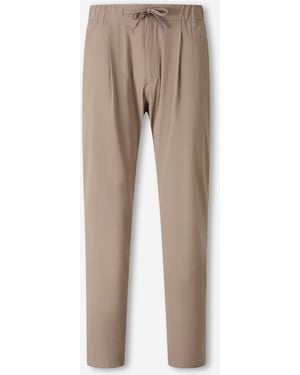 Herno Technical Straight Leg Pants - Natural