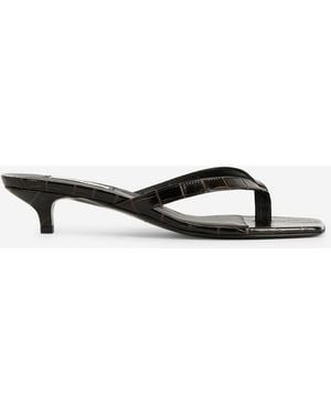 TOTEME Leather Sandals - White