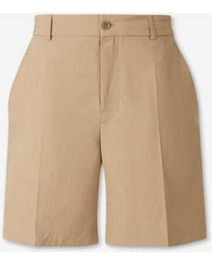 Moncler Bermudas Seersucker - Neutro