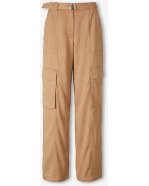 Jonathan Simkhai Straight Cargo Trousers - Natural