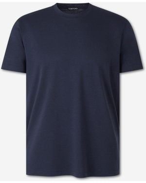 Tom Ford Short Sleeve T-Shirt - Blue