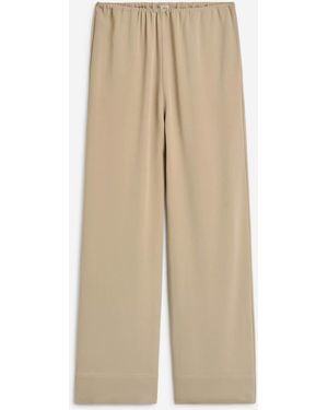 TOTEME Viscose Wide Leg Pants - Natural