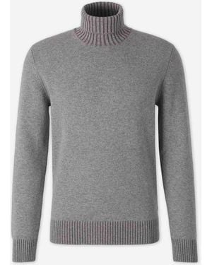 Gran Sasso Cashmere Turtleneck Jumper - Grey