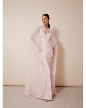 Roland Mouret Maxi Satin Dress - Pink