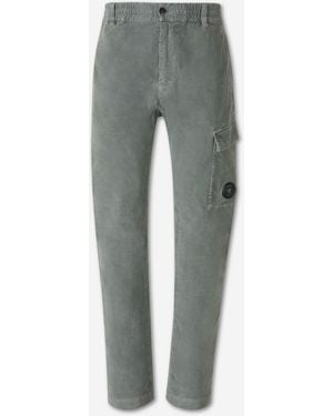 C.P. Company Cargo Corduroy Trousers - Grey
