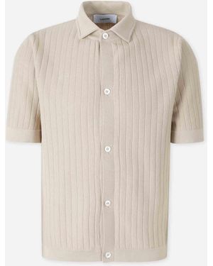 Lardini Cotton Knit Shirt - White