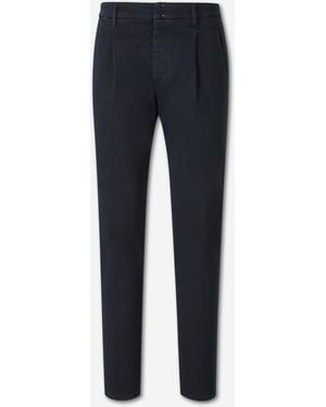 Incotex Straight Twill Pants - Blue