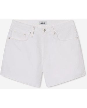 Agolde Shorts Leith - Blanco