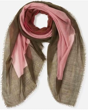 CASHÀ Écharpe À Motif Géométrique - Rose