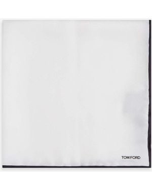 Tom Ford Satin Silk Pouch - White