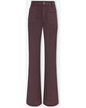 Victoria Beckham Jeans Flared Alina - Morado