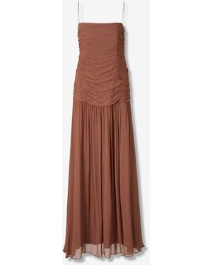 STAUD Dalton Maxi Dress - Brown